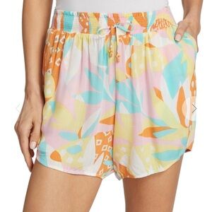 Poupette St. Barth x Saks Pink Miami Cichas Floral Shorts $220 NWT Small S